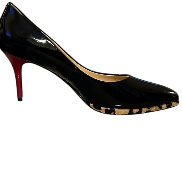J. Renee Danko Black Patent Leather/Red Heels Platform Shoes  Size 8.5, NWOT - Picture 8 of 10